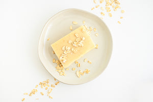 "Bliss Unscented" Fragrance Free Oatmeal, Milk, and Honey Goat's Milk  Soap